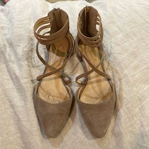 Jessica Simpson Totally Taupe Zenka Sandals